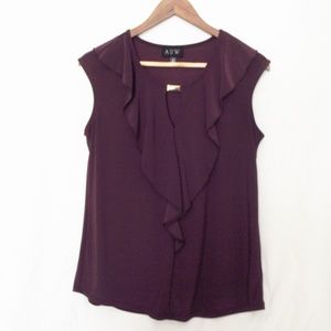 Purple Ruffled Top